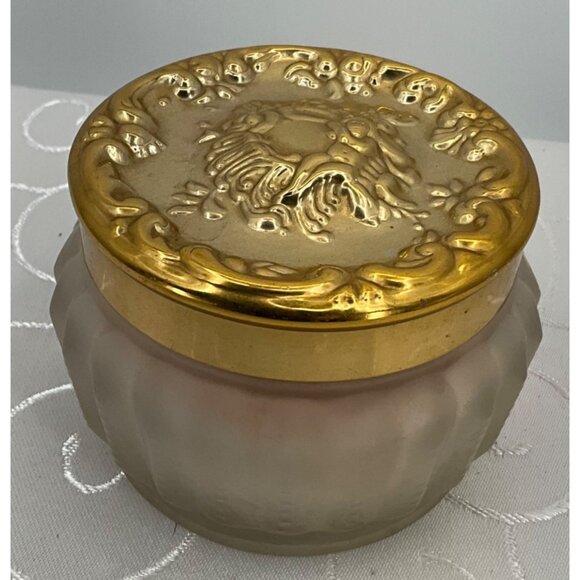 Estee Lauder Other - Estee Lauder Re-Nutriv Face Powder Sheer Shell 3 Oz Frosted Glass Jar W/ Gold Li